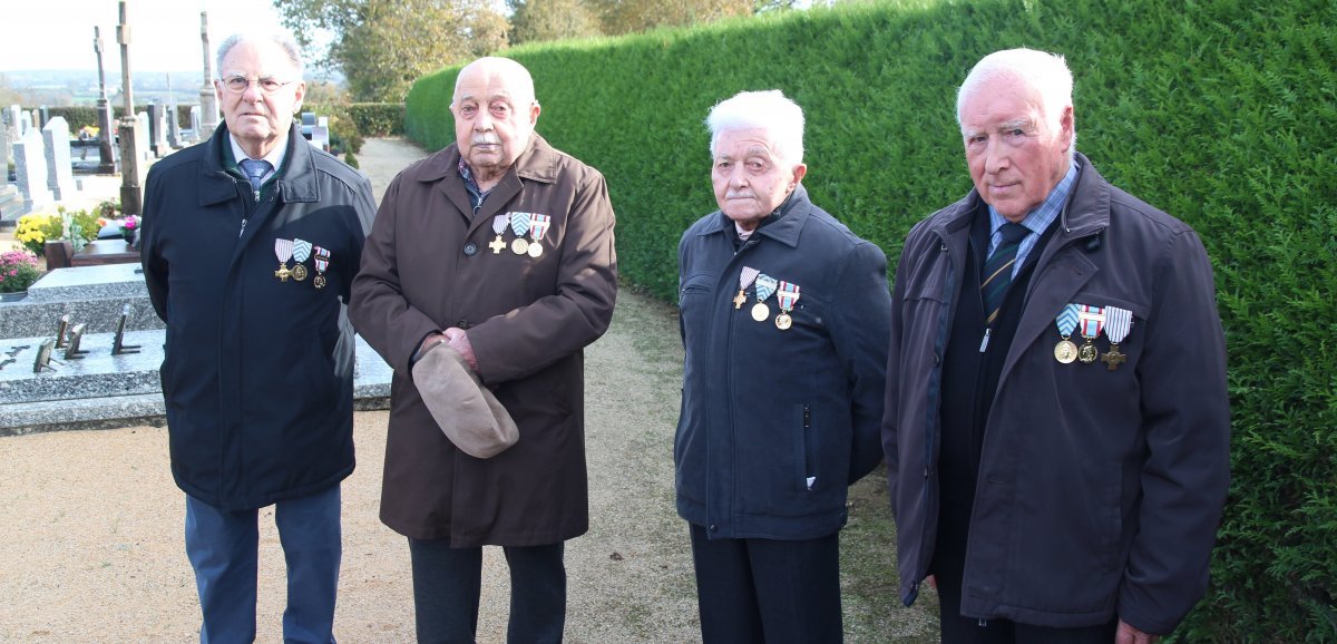 Houssay. Quatre médaillés honorés pour la commémoration du 11 novembre