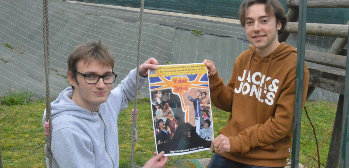 Cinéma : ces deux jeunes amis ont tourné un film amateur à Châtelais
