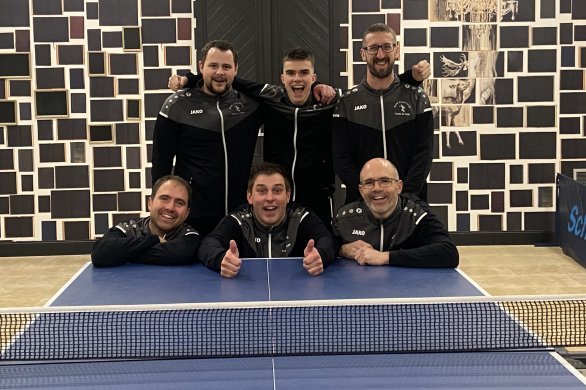 Tennis de table. Une montée historique pour le Ping-pong club de Ruillé-Froid-Fonds en M1