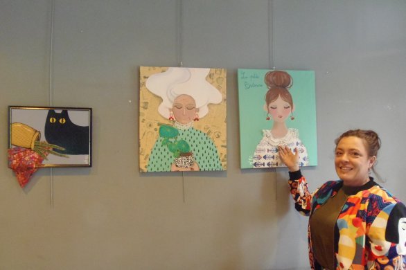 Château-Gontier. L'artiste Mlle Fifi expose ses toiles à l'hôtel de ville jusqu'au 5 mai 2024