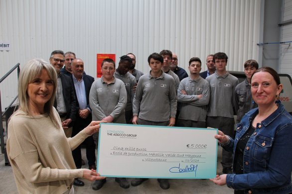 Château-Gontier. L'école de production Métallik Vallée reçoit un don de 5 000 €