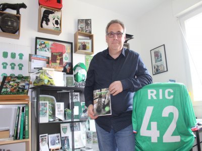 Miré Eric Simon Saint-Etienne fan les verts 2 avril 2024 - Thomas Clavreul