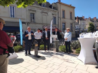 Une borne permettant à chacun d'accéder gratuitement à l'eau potable a été installée. - Elodie Chalandre