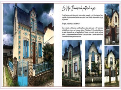 Ici l'une des planches en cours de réalisation sur les maisons de style balnéaire de Château-Gontier. - Thomas Clavreul