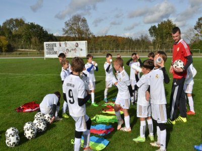 En stage avec le Real Madrid au printemps dernier. - Geoffroy Berthaud