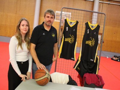 À l'ESSHA, le coprésident a été séduit par le basket-fauteuil. - Thomas Clavreul