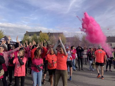 Le rose regnait sur la place de l'Europe ce dimanche 13 octobre - Mickael