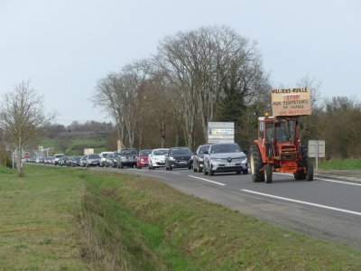 L'opération escargot avait mobilisé 50 voitures (photo d'archives). - SG