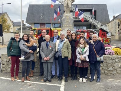 Bernard Montauban entouré de sa famille - Mickael