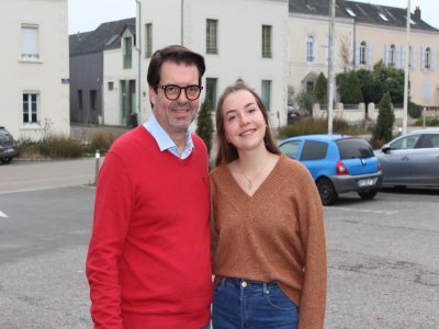 Vincent Vuillaumié (avec sa fille Alexane) du Rotary club, association qui chapeaute le dispositif. - Thomas Clavreul