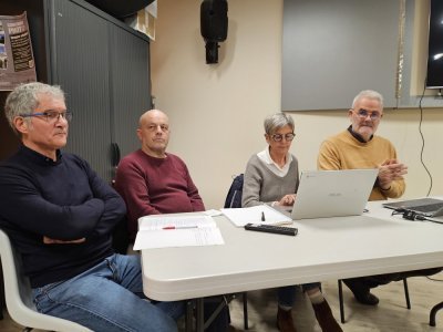 Jean-Michel Bachelier (sec), Serge Guillou (vice-pdt) Sylvie Gilet Lorand (tres) et Bruno Meslet (pdt) - Renault Frédéric