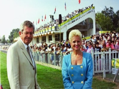 Pierrette Brès à l'hippodrome de Craon. - Charlie Creteur