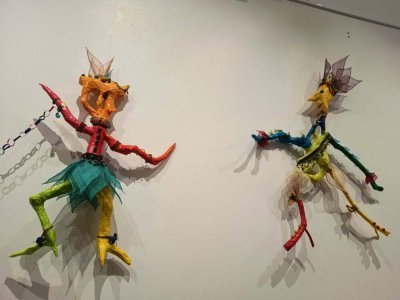 La princesse et Le prince, sculptures de Monique Brétéché