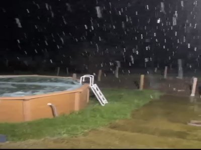 De la neige est tombée dans le Sud-Mayenne pendant quelques minutes. - ep 