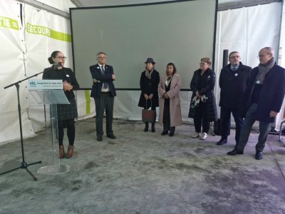 Après une visite des locaux, les élus et représentants des financeurs ont prononcé leurs discours. - Elodie Chalandre