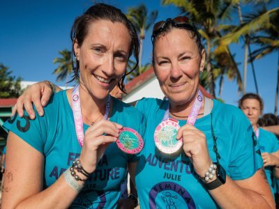 Deux belles-s&oelig;urs mayennaises ont relev&eacute; en novembre 2025 le Raid Femina Adventure en Guadeloupe, un d&eacute;fi sportif extr&ecirc;me et solidaire au profit du Refuge de l'Arche. - Nicolas Jahan